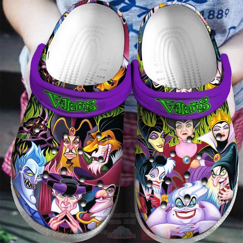 Disney Villains Cartoon Crocs Crocband Clogs Shoes Comfortable For Men Women and Kids - GNL1463768