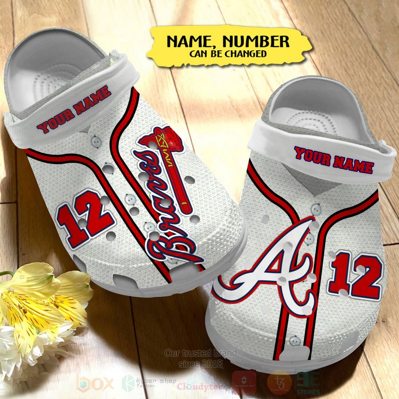 Atlanta Braves MLB Crocs Crocband Clogs Shoes Comfortable For Men Women and Kids - GNL14723