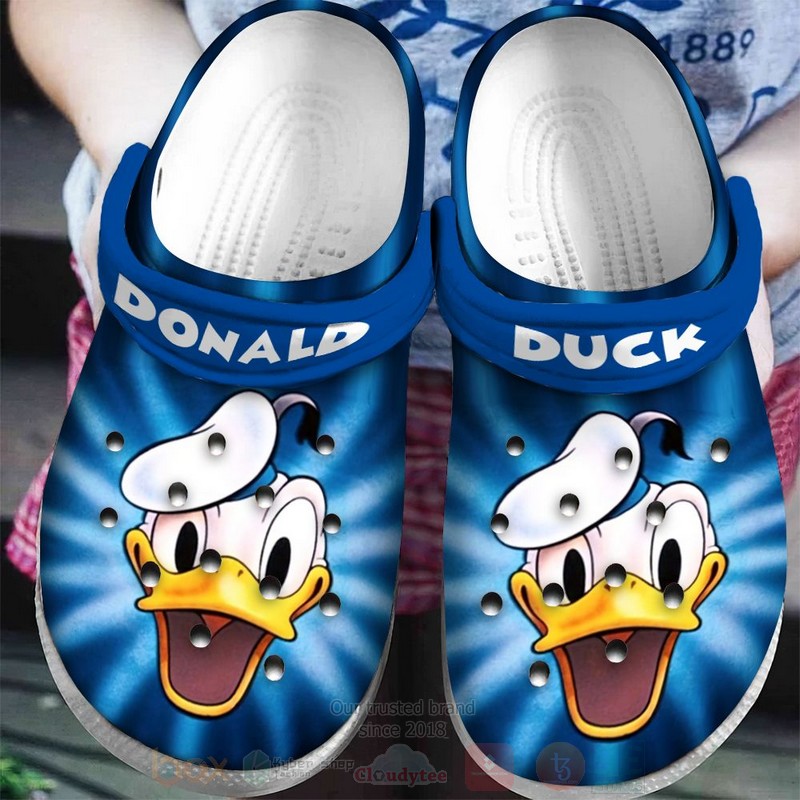 Donald Duck Cartoon Crocs Crocband Clogs Shoes Comfortable For Men Women and Kids - GNL1463815