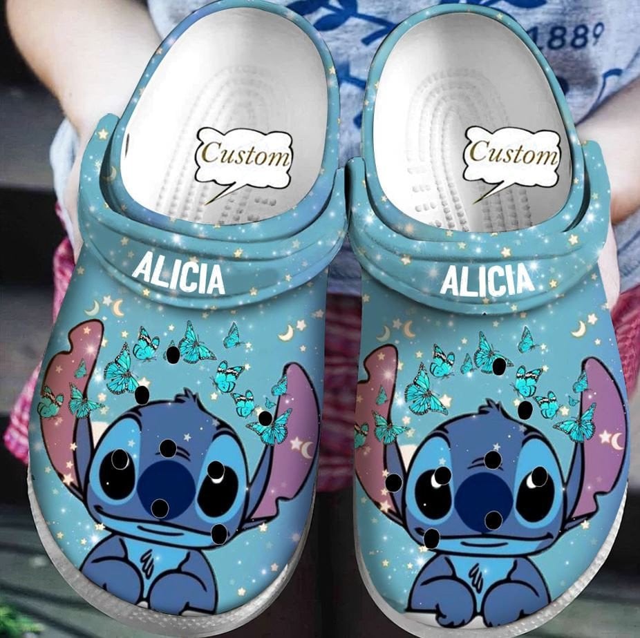 Stitch Cartoon Crocs Crocband Clogs Shoes Comfortable For Men Women and Kids - GNL1463855