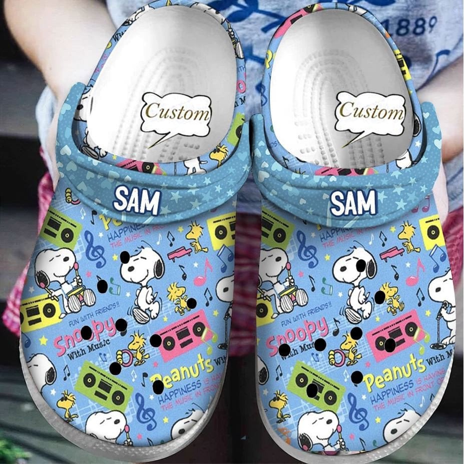Snoopy Cartoon Crocs Crocband Clogs Shoes Comfortable For Men Women and Kids - GNL1463846