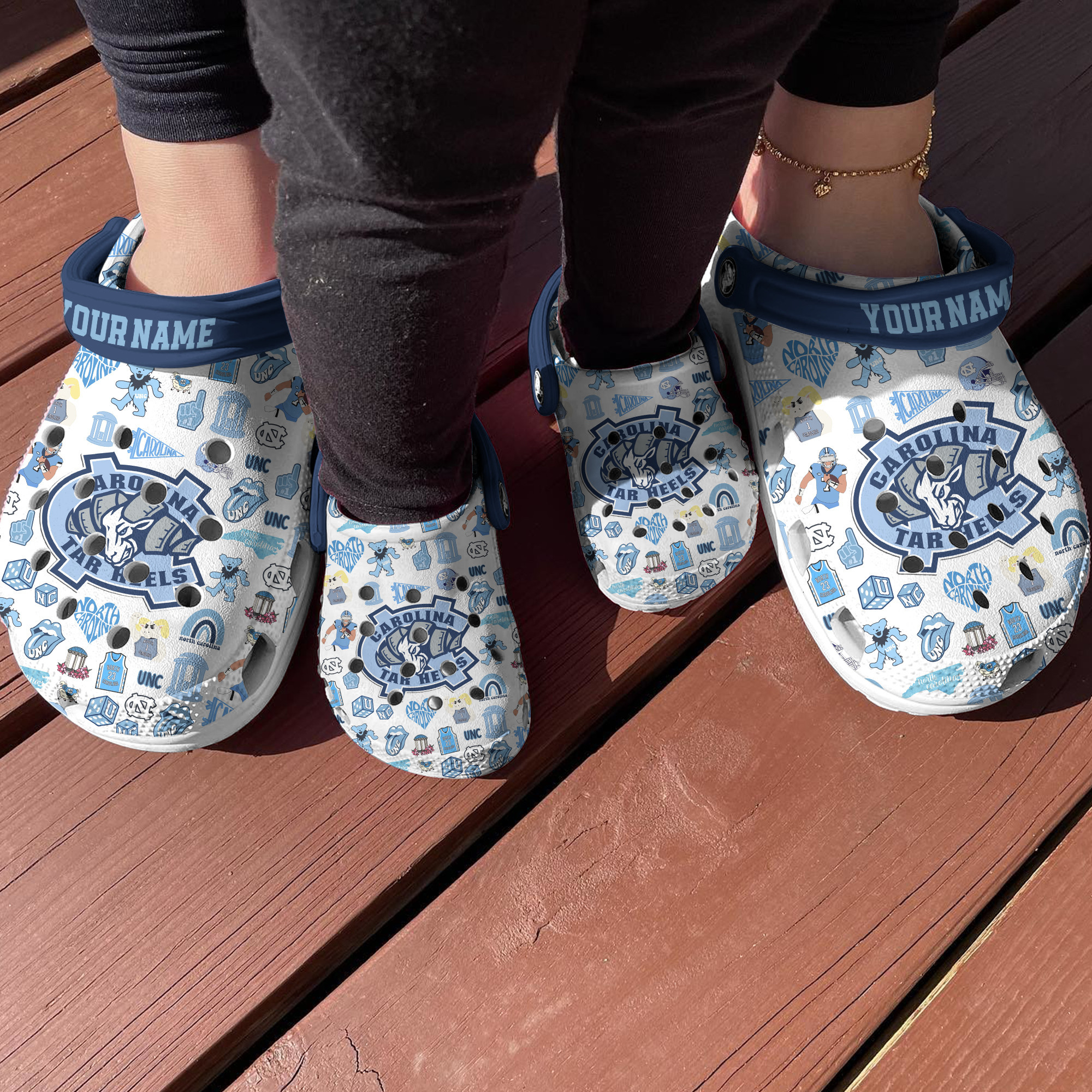 North Carolina Tar Heels 2025 NCAA Sport Crocs Crocband Clogs Shoes Comfortable For Men Women and Kids