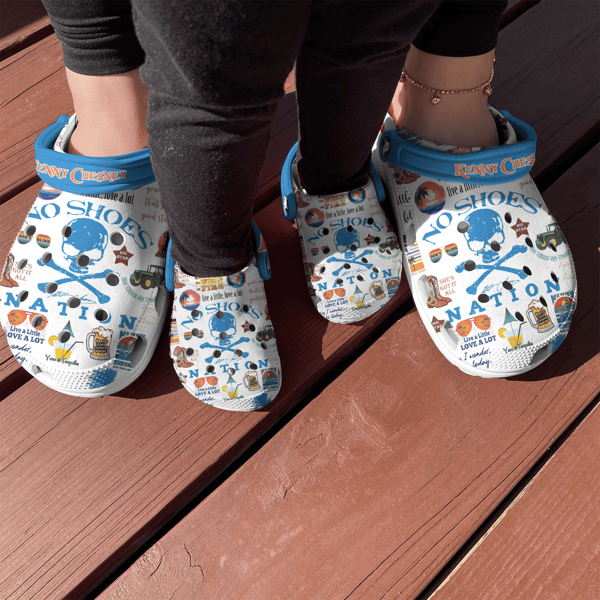 Blur Music Crocs Crocband Clogs Shoes For Men Women and Kids