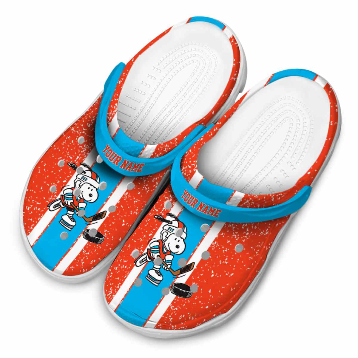 Snoopy Hockey Cartoon Sport Crocs Crocband Clogs Shoes Comfortable For Men Women and Kids - GNL1463891