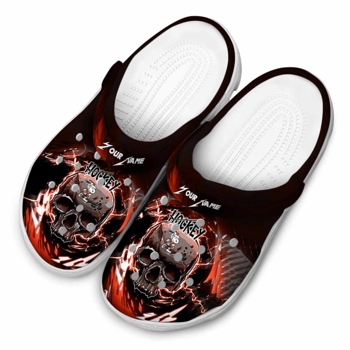 Snoopy Hockey Cartoon Sport Crocs Crocband Clogs Shoes Comfortable For Men Women and Kids - GNL1463899