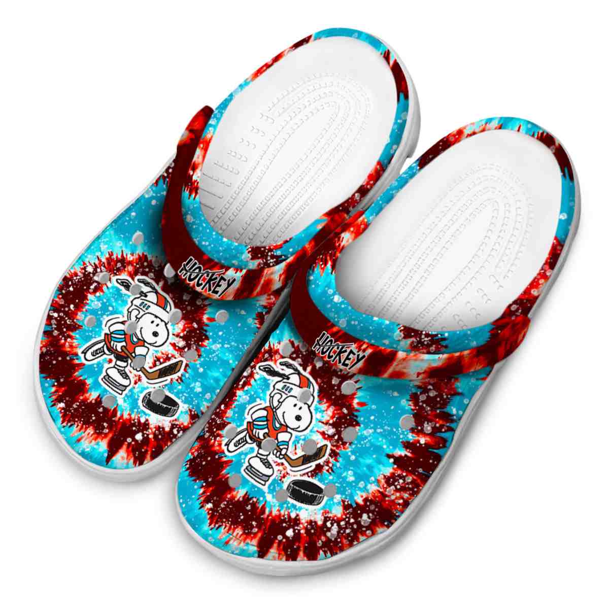 Snoopy Hockey Cartoon Sport Crocs Crocband Clogs Shoes Comfortable For Men Women and Kids - GNL1463901