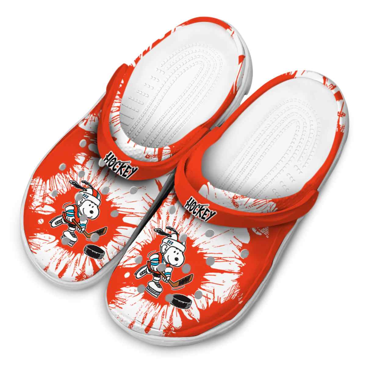 Snoopy Hockey Cartoon Sport Crocs Crocband Clogs Shoes Comfortable For Men Women and Kids - GNL1463902