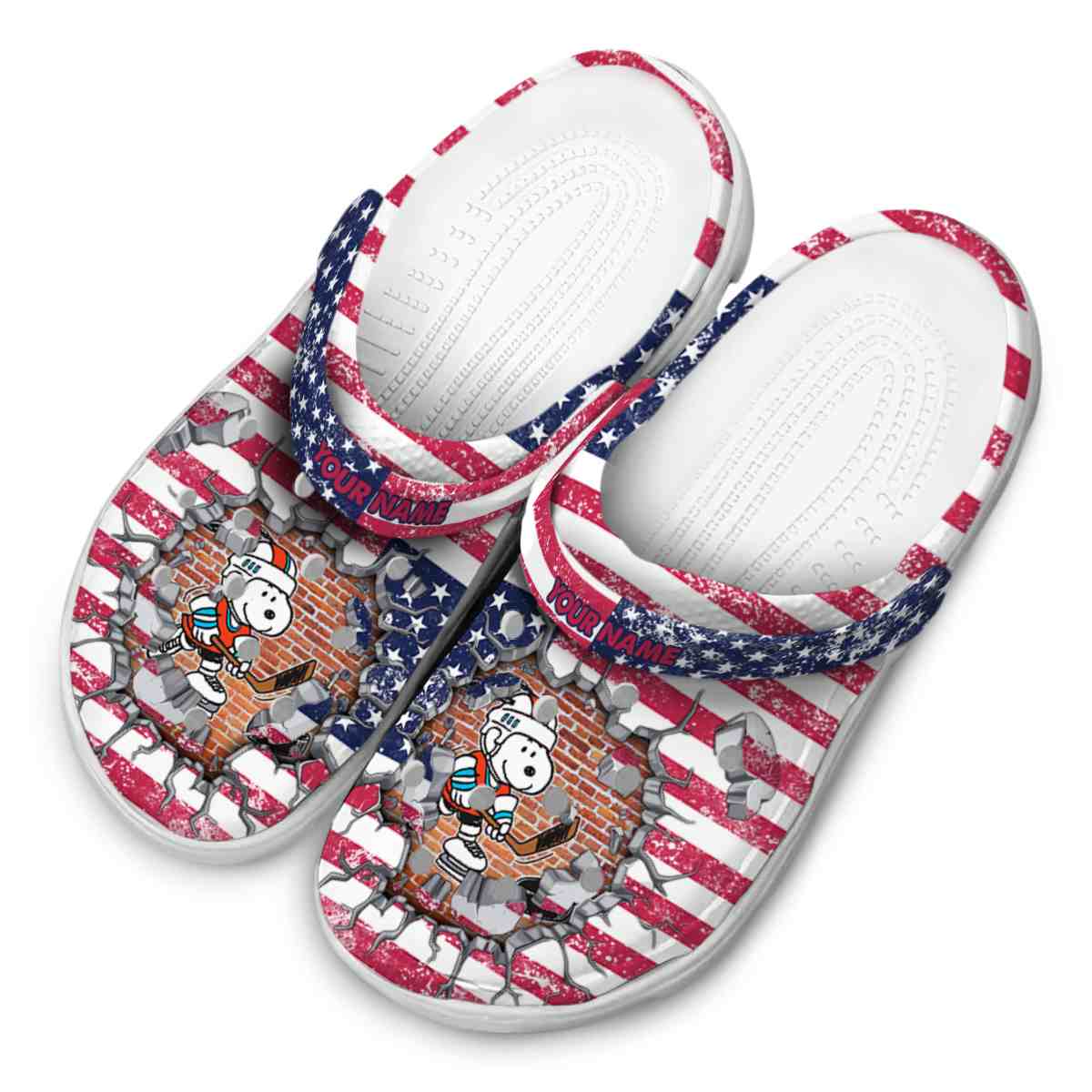 Snoopy Hockey Cartoon Sport Crocs Crocband Clogs Shoes Comfortable For Men Women and Kids - GNL1463892