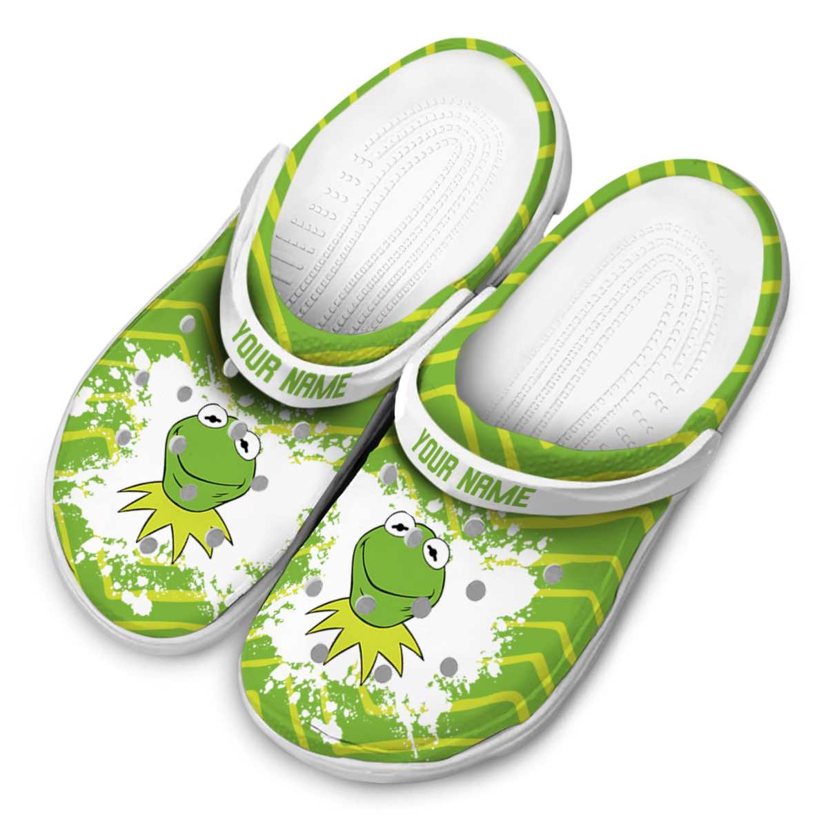 Kermit The Frog Cartoon Crocs Crocband Clogs Shoes Comfortable For Men Women and Kids - GNL1463925