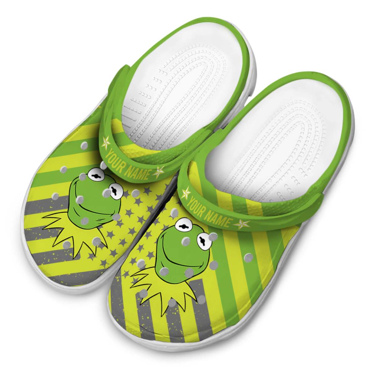 Kermit The Frog Cartoon Crocs Crocband Clogs Shoes Comfortable For Men Women and Kids - GNL1463913