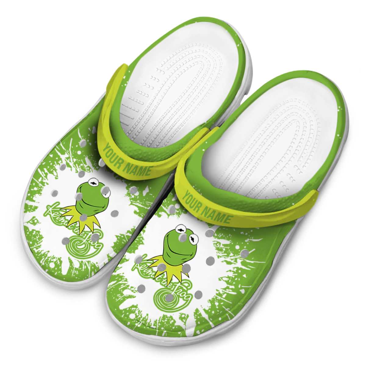 Kermit The Frog Cartoon Crocs Crocband Clogs Shoes Comfortable For Men Women and Kids - GNL1463921