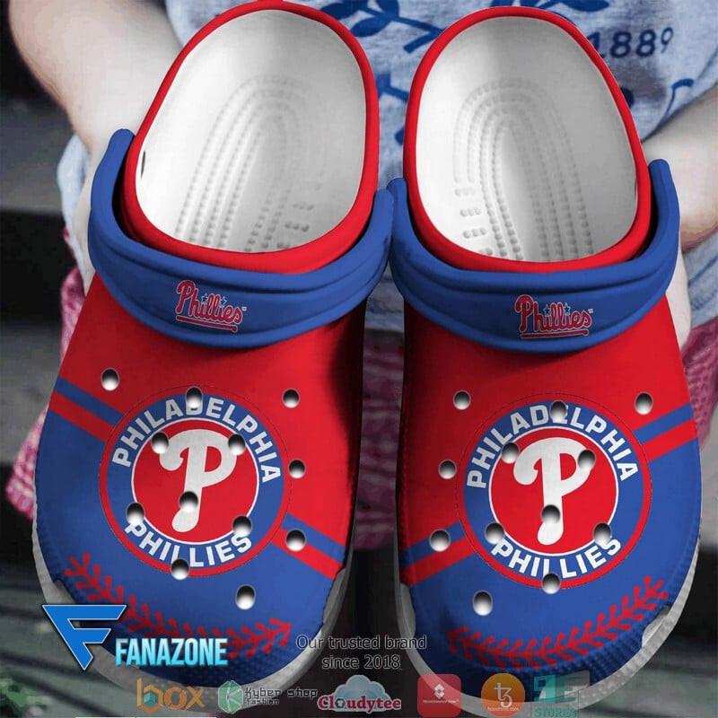 Philadelphia Phillies Red MLB Crocs Shoes Comfortable For Men Women