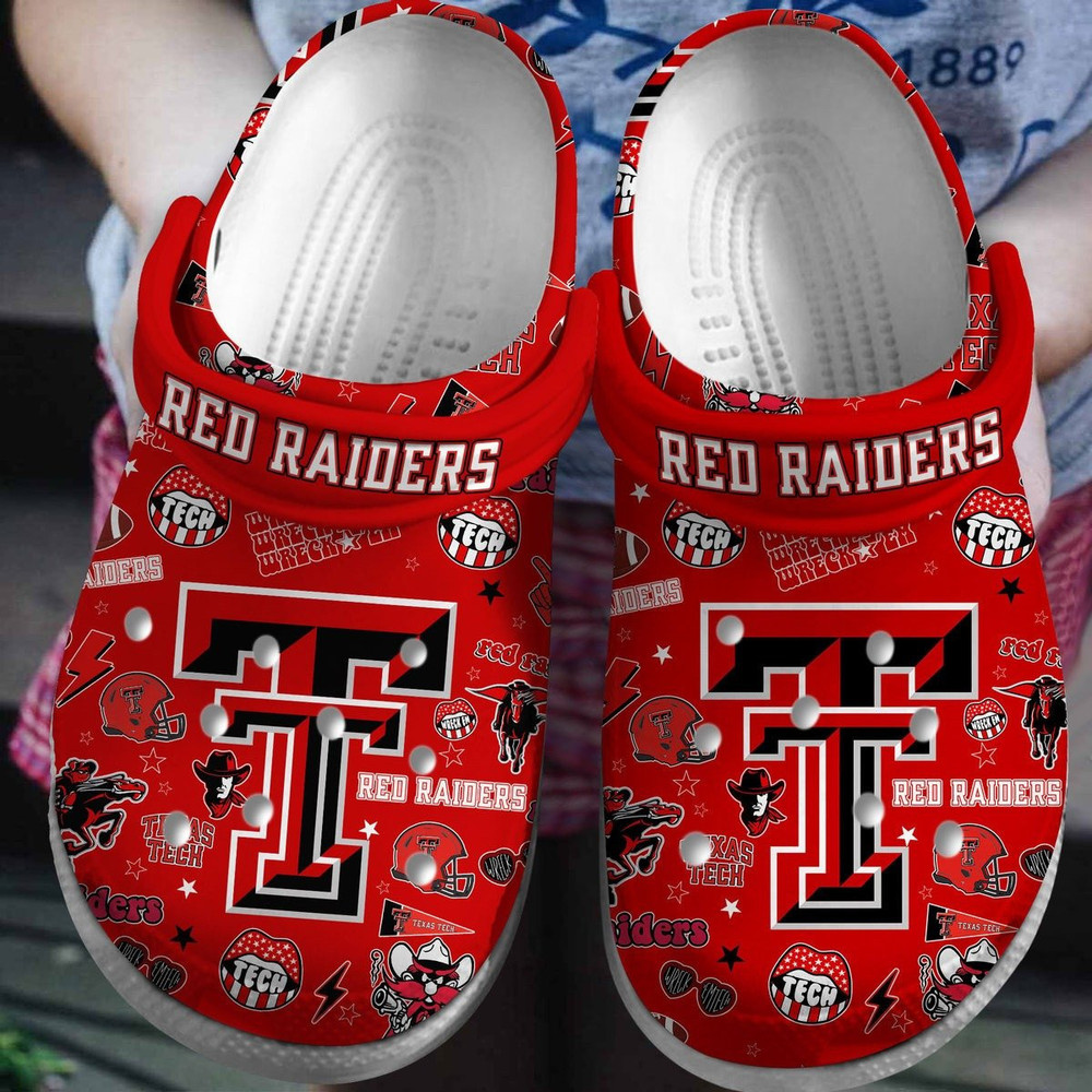 Texas Tech Red Raiders 2025 NCAA Sport Crocs Shoes Comfortable For Men Women