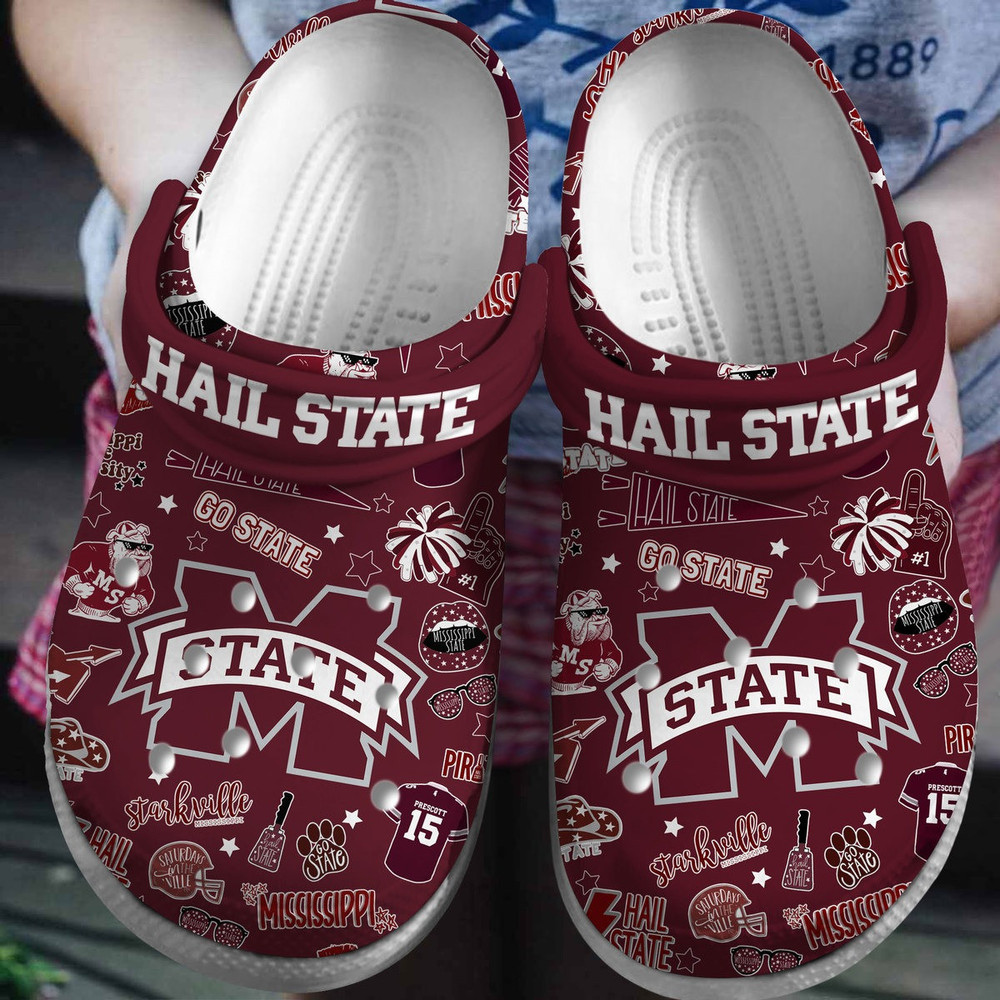Mississippi State Bulldogs 2025 NCAA Sport Crocs Shoes Comfortable For Men Women - GNL146284