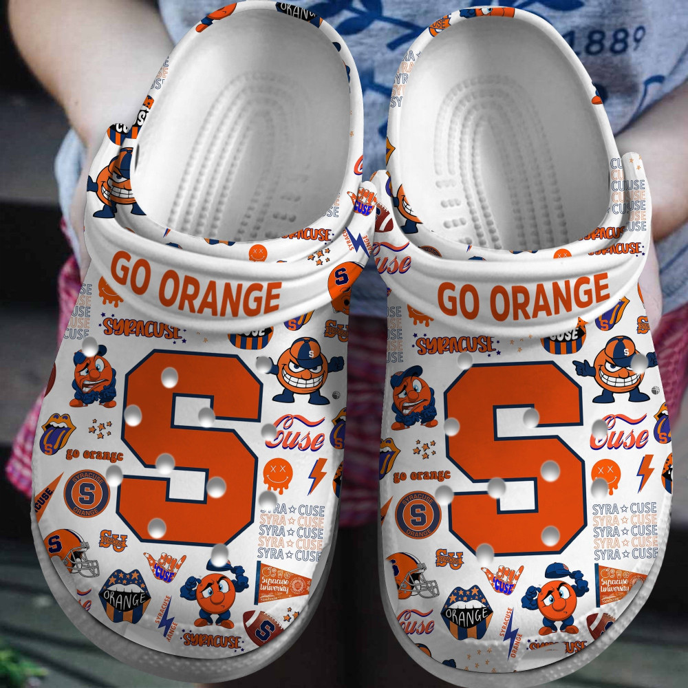 Syracuse Orange 2025 NCAA Sport Crocs Shoes Comfortable For Men Women - GNL146285