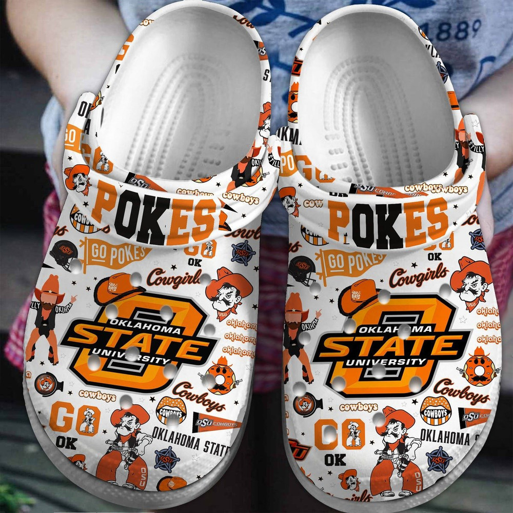Oklahoma State Cowboys 2025 NCAA Sport Crocs Shoes Comfortable For Men Women - GNL146288