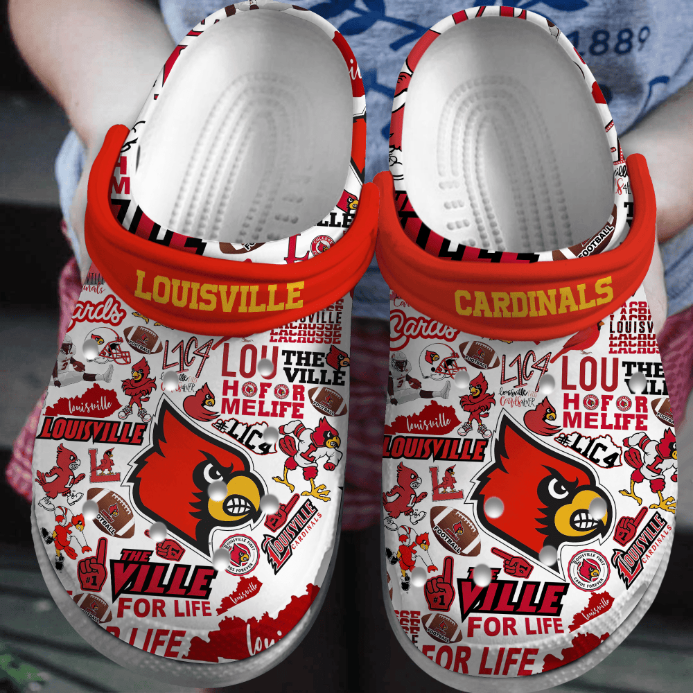 Louisville Cardinals 2025 NCAA Sport Crocs Shoes Comfortable For Men Women
