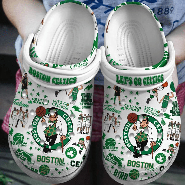  Boston Celtics Limited Edition Crocs - Casual Sport Shoes For Men & Women