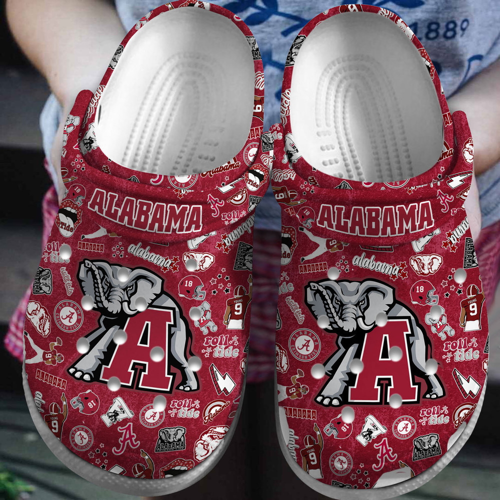 Alabama Crimson Tide 2025 NCAA Sport Crocs Shoes Comfortable For Men Women - GNL146334