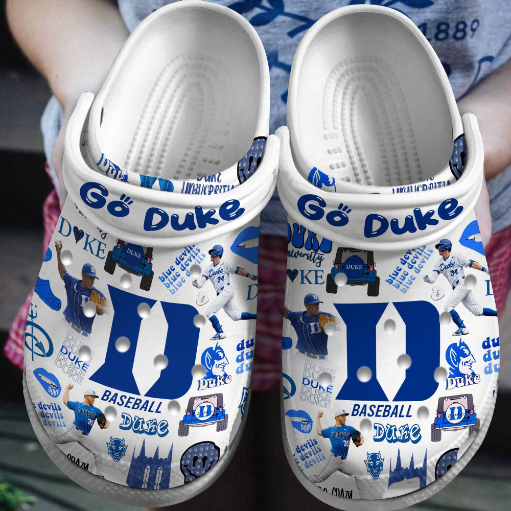 Duke Blue Devils 2025 NCAA Sport Crocs Shoes Comfortable For Men Women