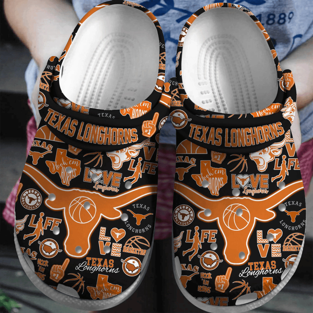 Texas Longhorns 2025 NCAA Sport Crocs Shoes Comfortable For Men Women - GNL146355