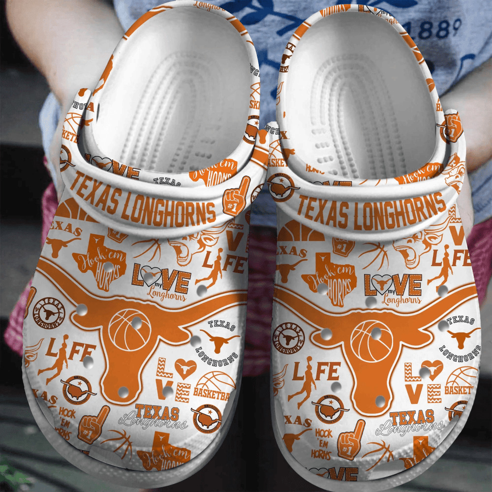 Texas Longhorns 2025 NCAA Sport Crocs Shoes Comfortable For Men Women - GNL146362