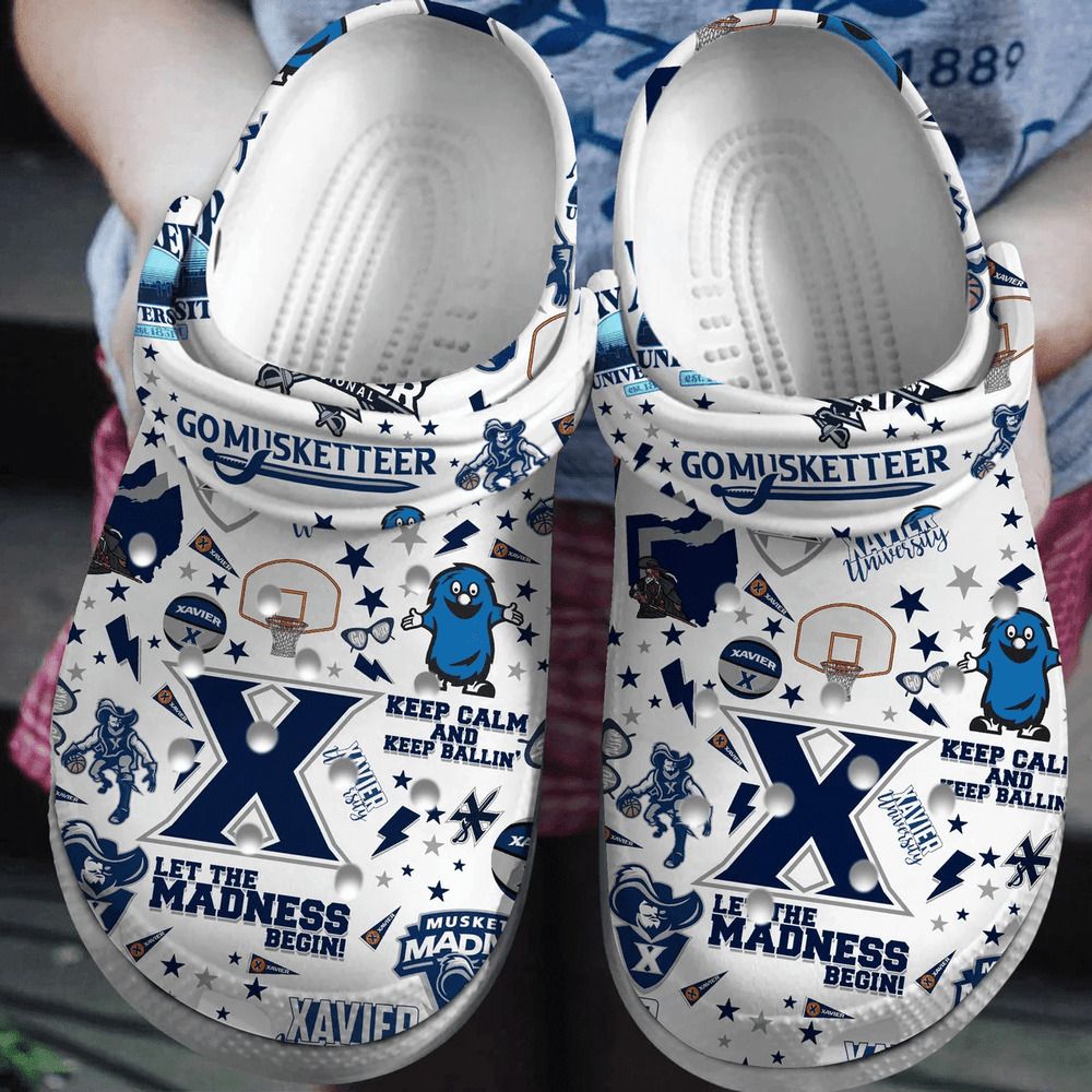 Xavier Musketeers 2025 NCAA Sport Crocs Shoes Comfortable For Men Women