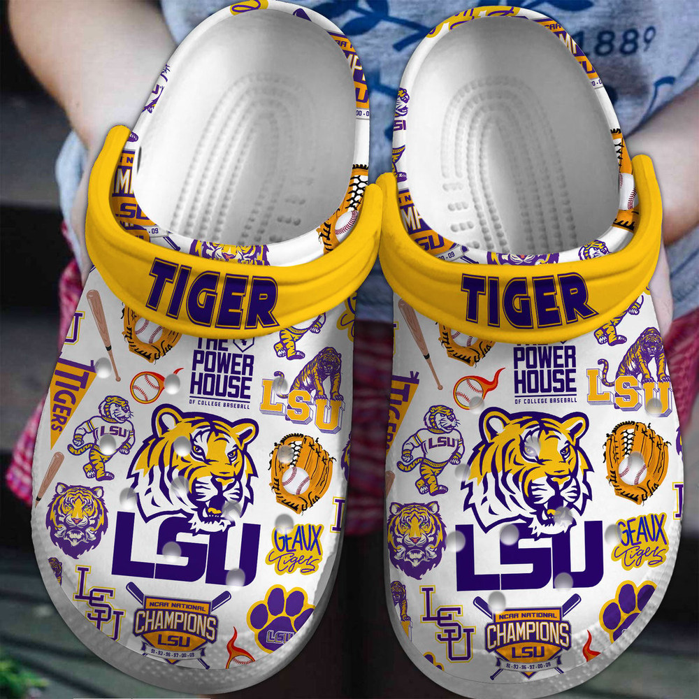 LSU Tigers football NCAA Premium Crocs Shoes Comfortable For Men Women
