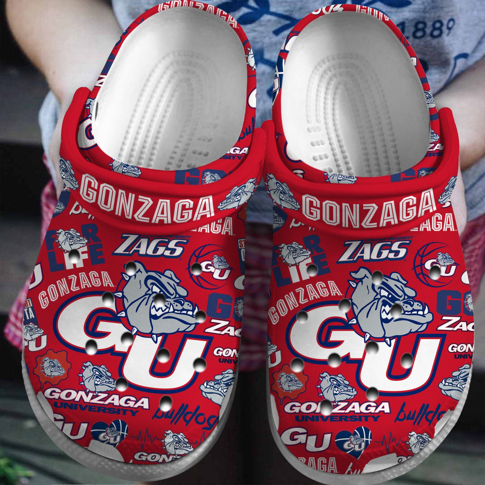 Gonzaga Bulldogs 2025 NCAA Sport Crocs Shoes Comfortable For Men Women - GNL146395