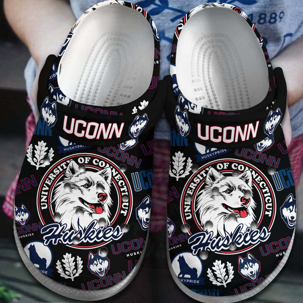 Uconn Huskies 2025 NCAA Sport NCAA Basketball Sport Crocs Shoes Comfortable For Men Women - GNL146401