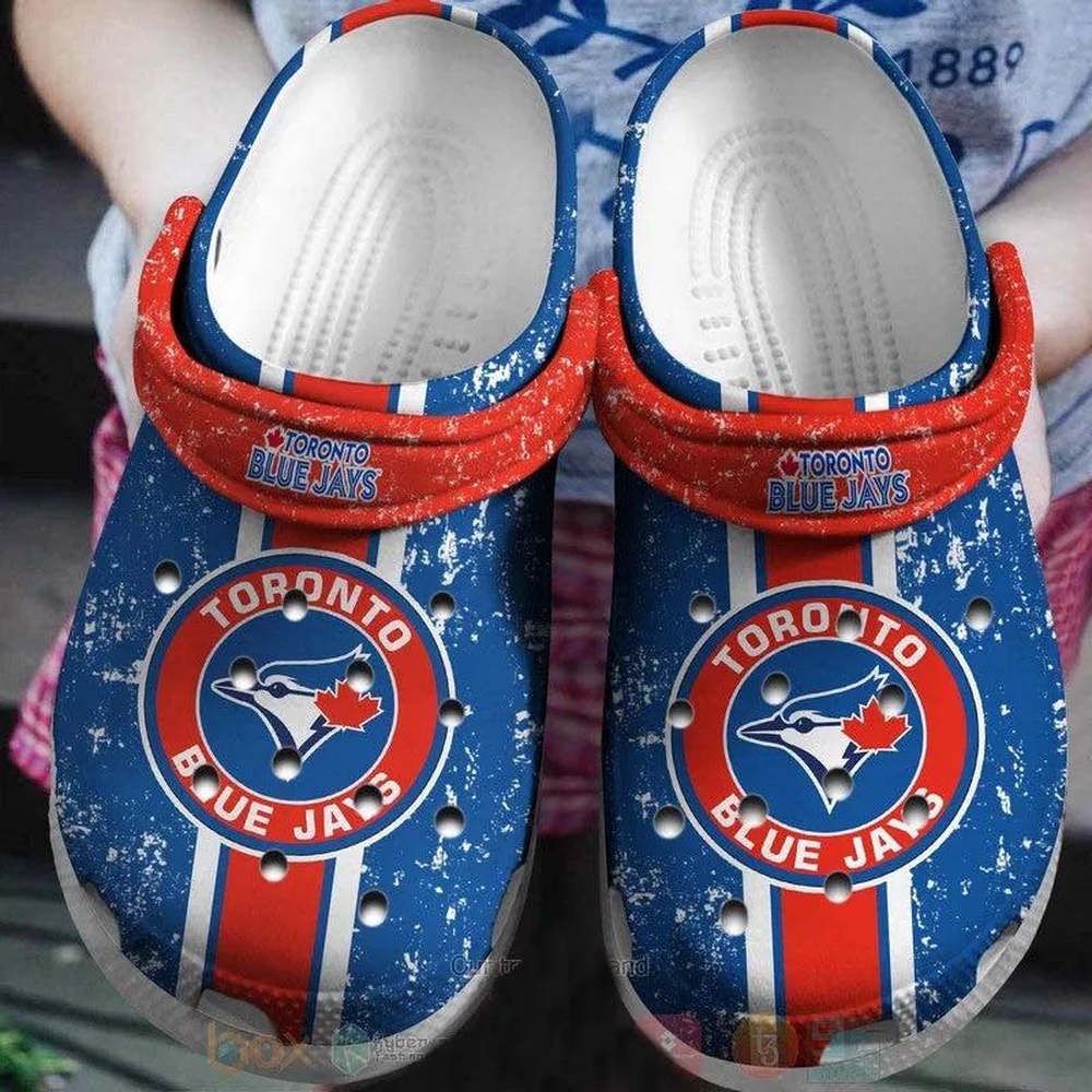Mlb Toronto Blue Jays Crocs Clog Shoes Red Blues Mlb For Fans