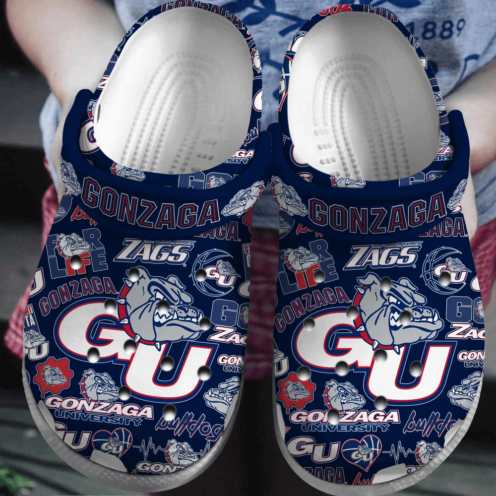 Gonzaga Bulldogs 2025 NCAA Sport Crocs Shoes Comfortable For Men Women - GNL146406