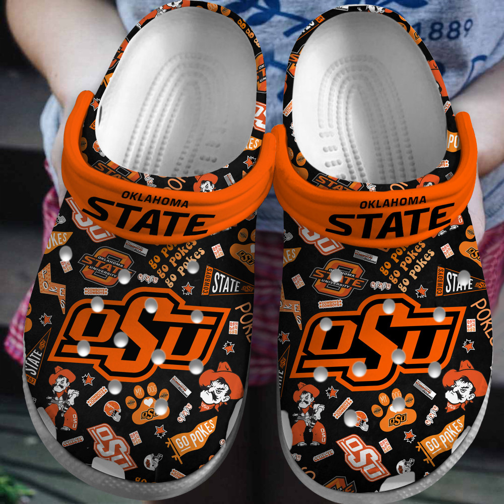 Oklahoma State Cowboys 2025 NCAA Sport Crocs Shoes Comfortable For Men Women - GNL146403