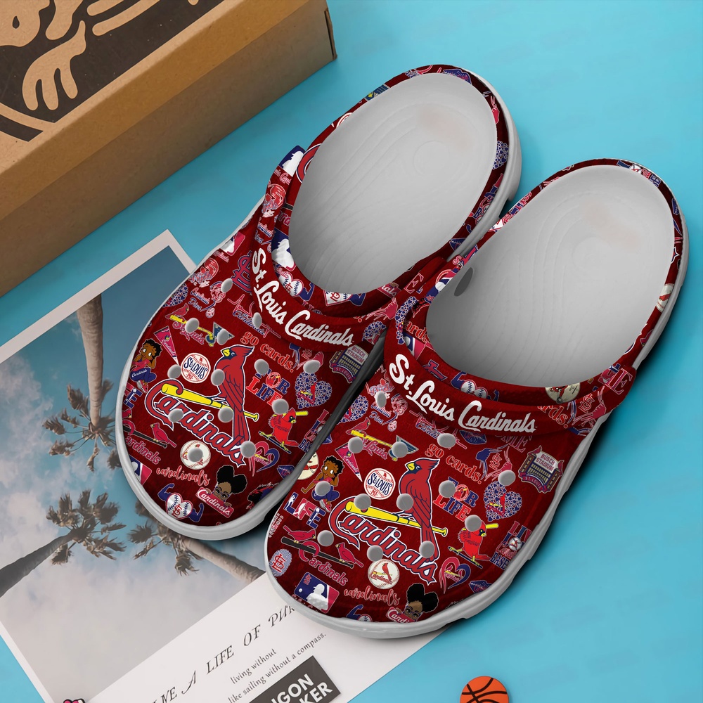 Mlb St For Fan Mlb Louis Cardinals MLB Crocs Crocband Clogs Shoes Comfortable For Men Women And Kids