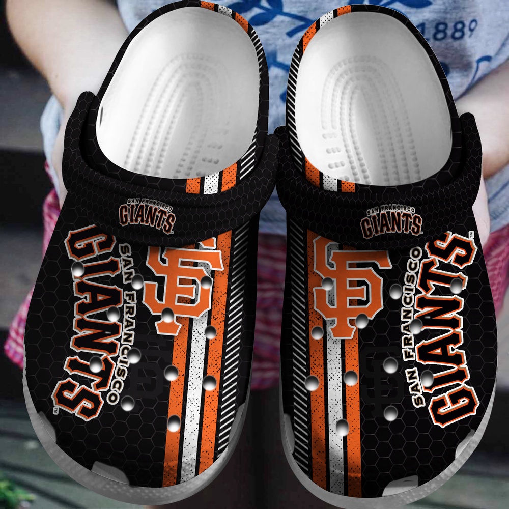 Mlb San Francisco Giants Crocs Clog Black For Fan Baseball