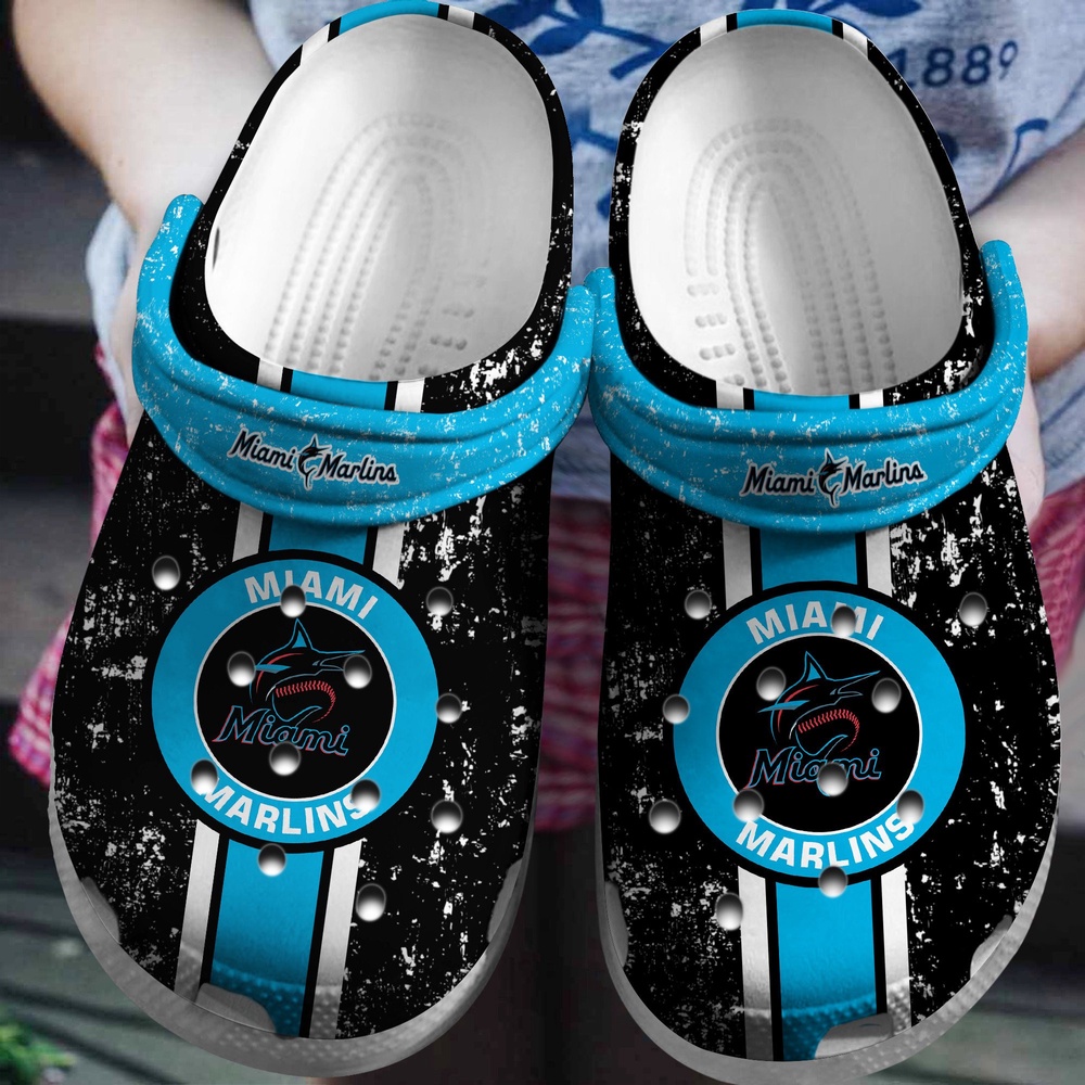 Mlb Miami Marlins Crocs Clog Shoes For Fan Baseball