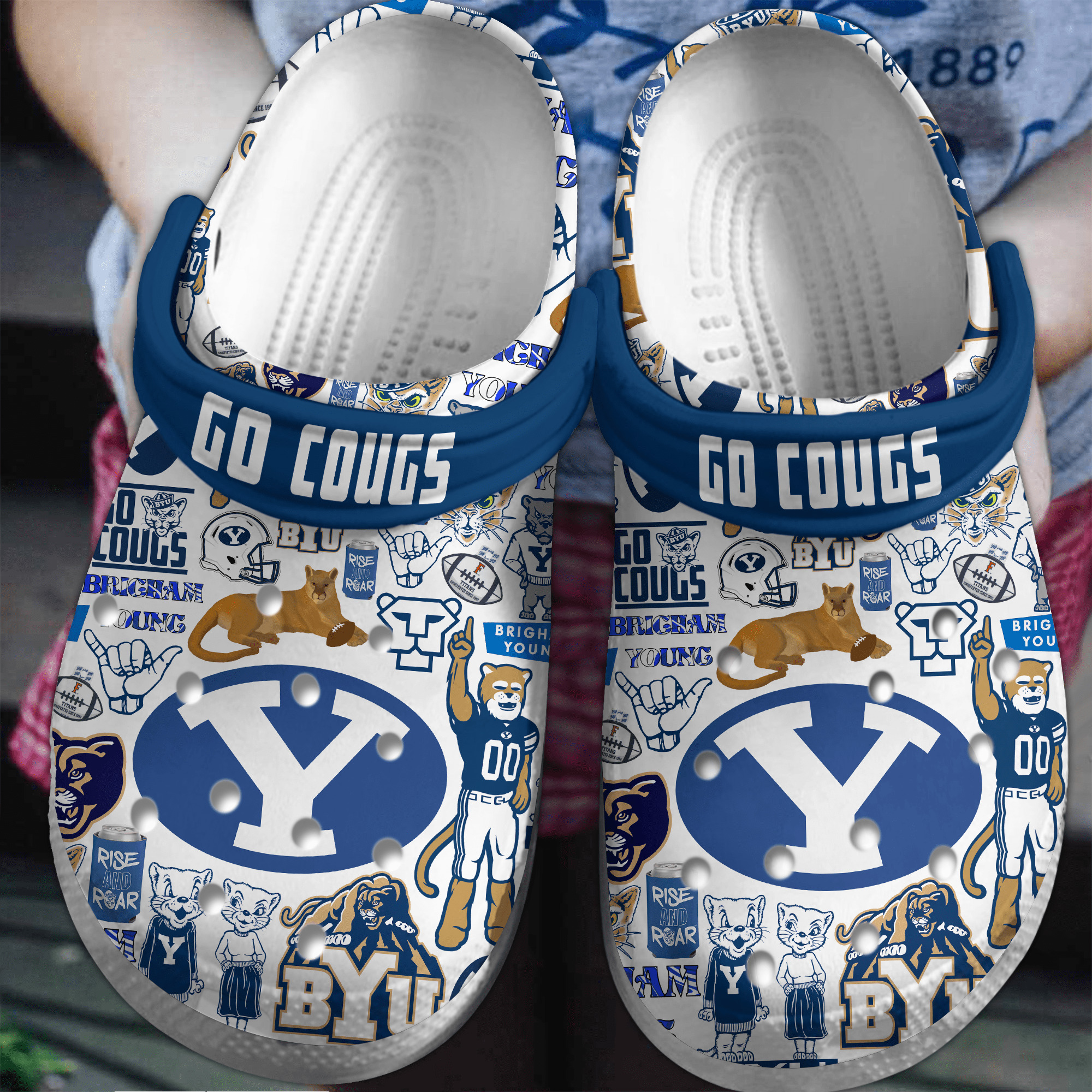 BYU Athletics 2025 NCAA Sport Crocs Crocband Clogs Shoes Comfortable For Men Women and Kids Footwearelite Exclusive