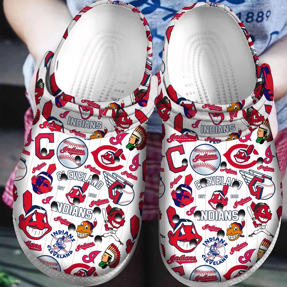 Mlb Cleveland Indians Crocs Clog For Fan Baseball