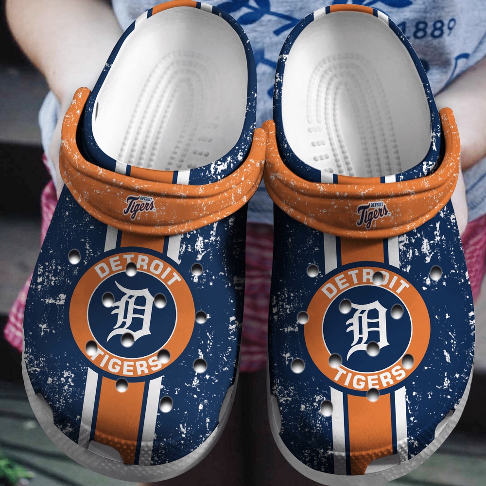 Mlb Detroit Tigers Crocs Clog Navy For Fan Baseball