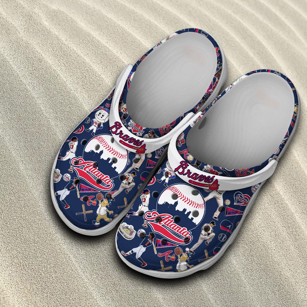 Mlb Atlanta Braves Crocs Shoes Merchandise For Men Women And Kids