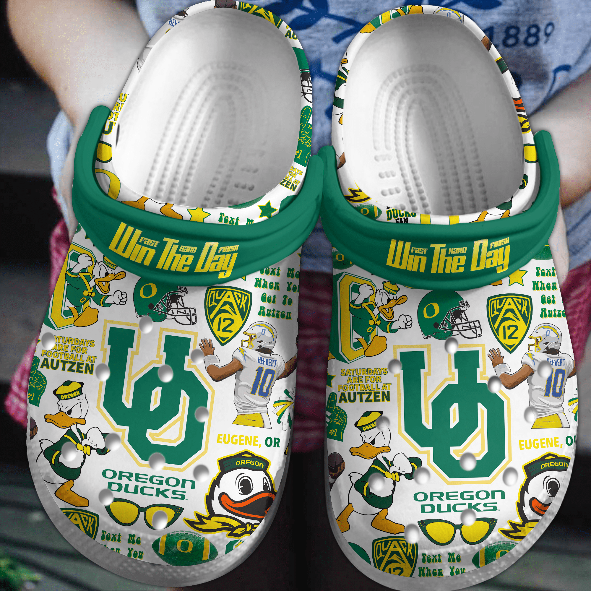 Oregon Ducks 2025 NCAA Sport Crocs Crocband Clogs Shoes Comfortable For Men Women and Kids Footwearelite Exclusive