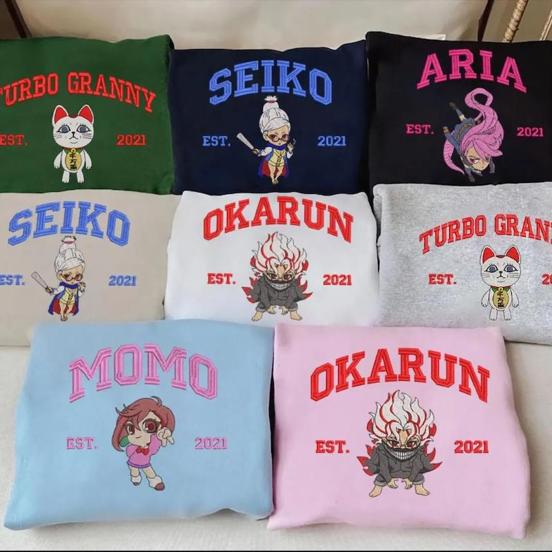 Anime Character Embroidered Sweatshirt | Embroidered Hoodie | Embroidered Character Shirt | Simba Embroidered Shirt