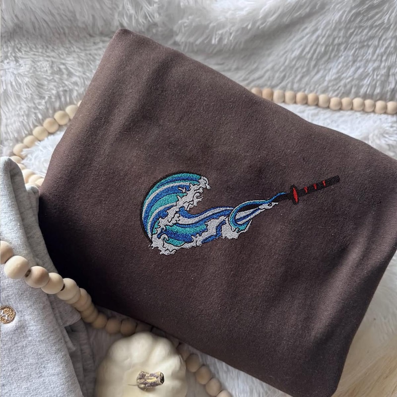 Anime Embroidered Sweatshirt | Anime Tee | Anime Embroidered Hoodie | Cartoon Embroidered Hoodie