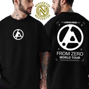 Linkin Park Merch Tee For From Zero World Tour 2025 Two Sides, Linkin Park Merch T-Shirt