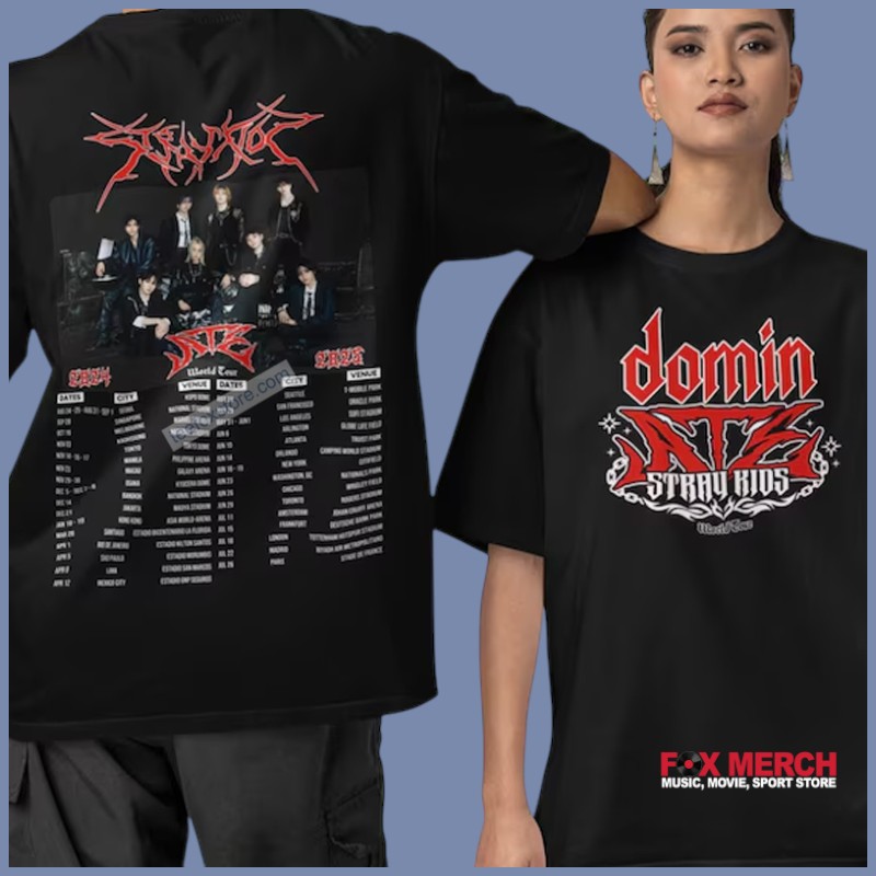 Stray Kids Concert 2025 dominATE World Tour Music, Stray Kids Concert T-Shirt