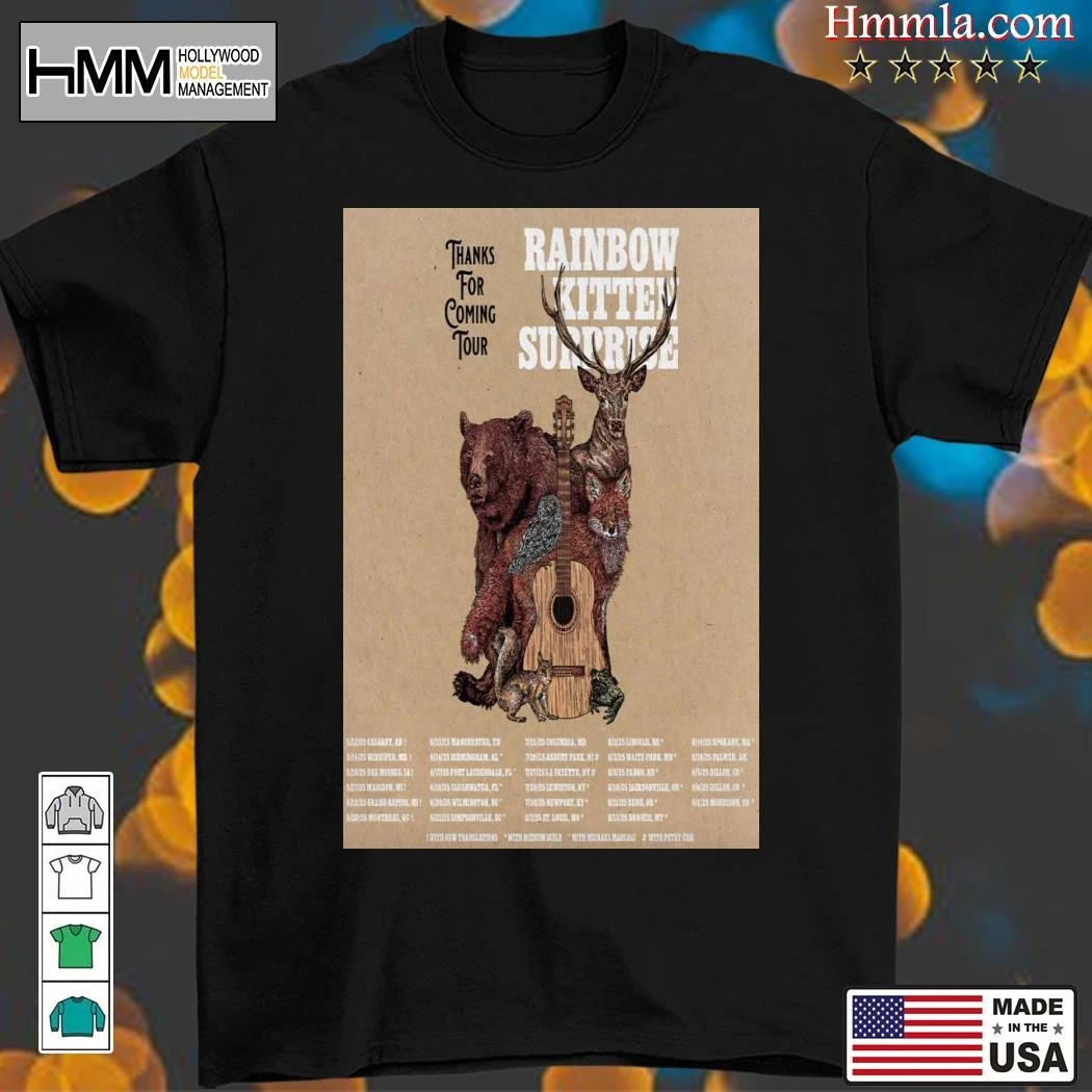 Rainbow Kitten Surprise Thanks For Coming Tour 2025, Rainbow Kitten T-Shirt