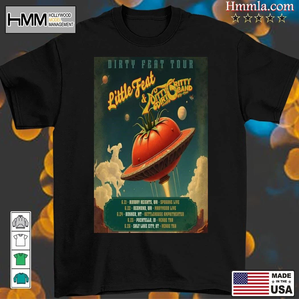 Little Feat And Nitty Gritty Dirt Band Dirty Feat 2025 Tour, Little Feat T-Shirt