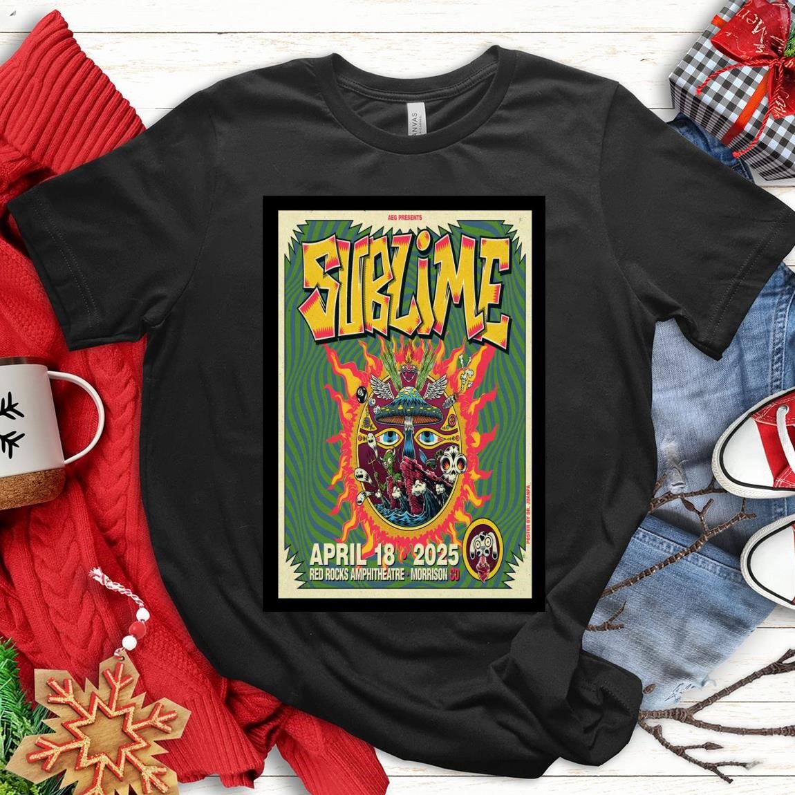 Official Sublime At Red Rocks Amphitheatre In Morrison 2025, Sublime At Red T-Shirts