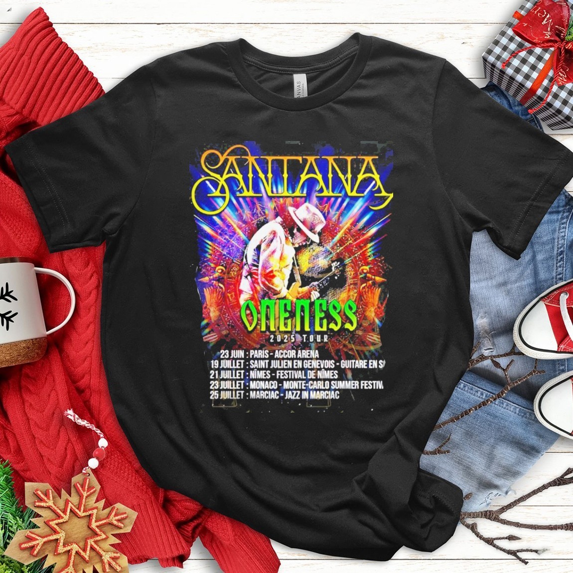 Carlos Santana  Oneness 2025 Tour, Carlos Santana  T-Shirts