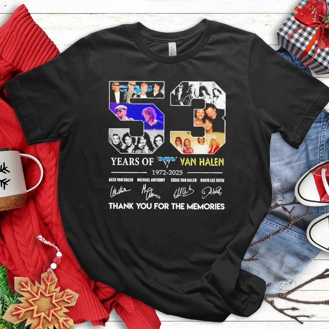 Official 53 Years Of Van Halen 1972 2025, Van Halen T-Shirts